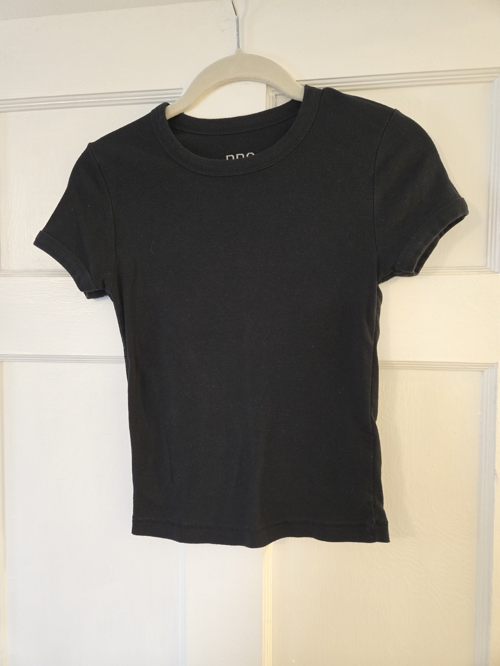 BDG Black Crewneck Logo Tee